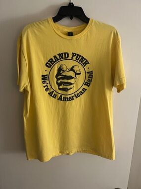 Grand Funk Railroad 70’s Band Yellow Softstyle Crewneck Tee